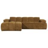 Mojo Chaise Longue Bank Links Ribstof Honinggeel