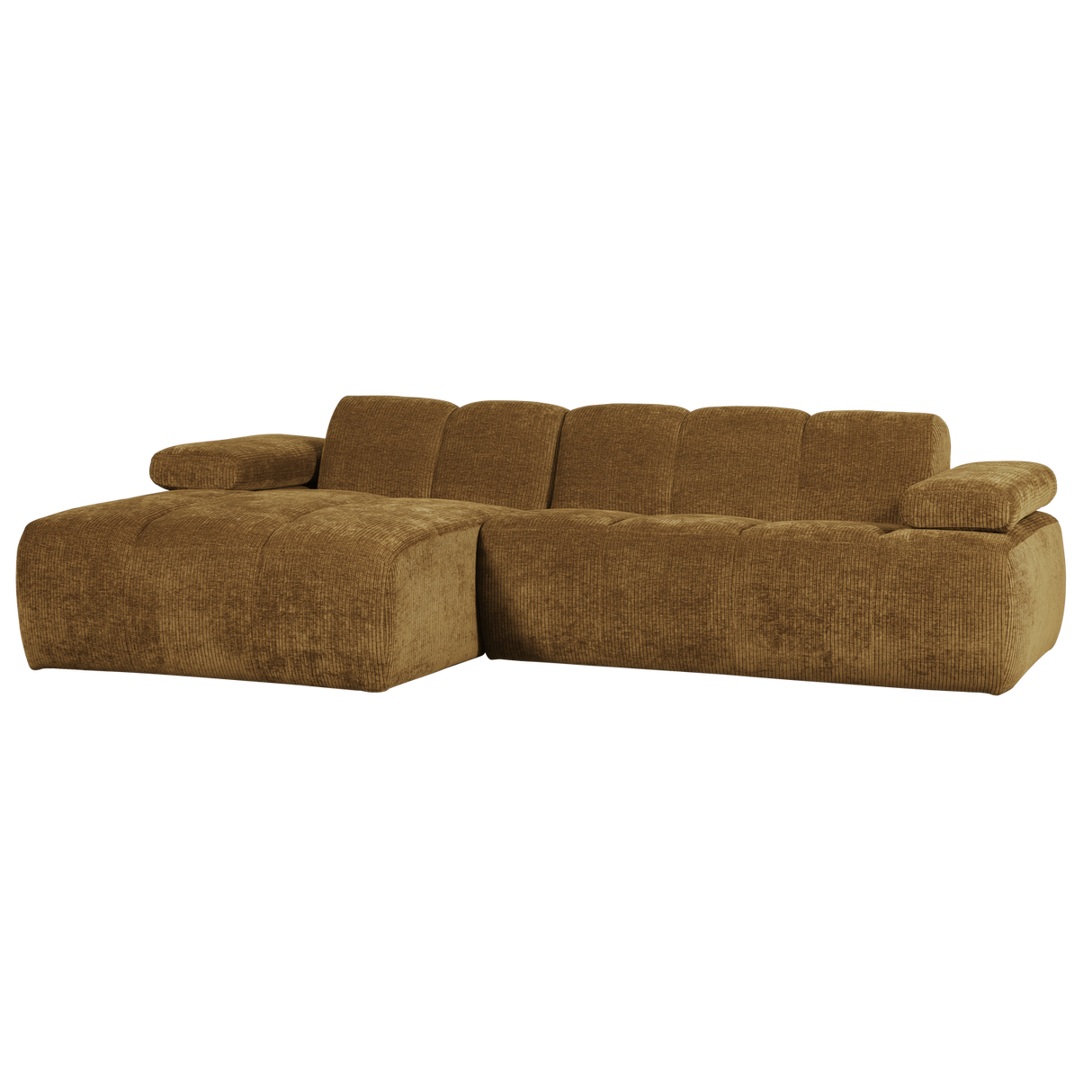 Mojo Chaise Longue Bank Links Ribstof Honinggeel