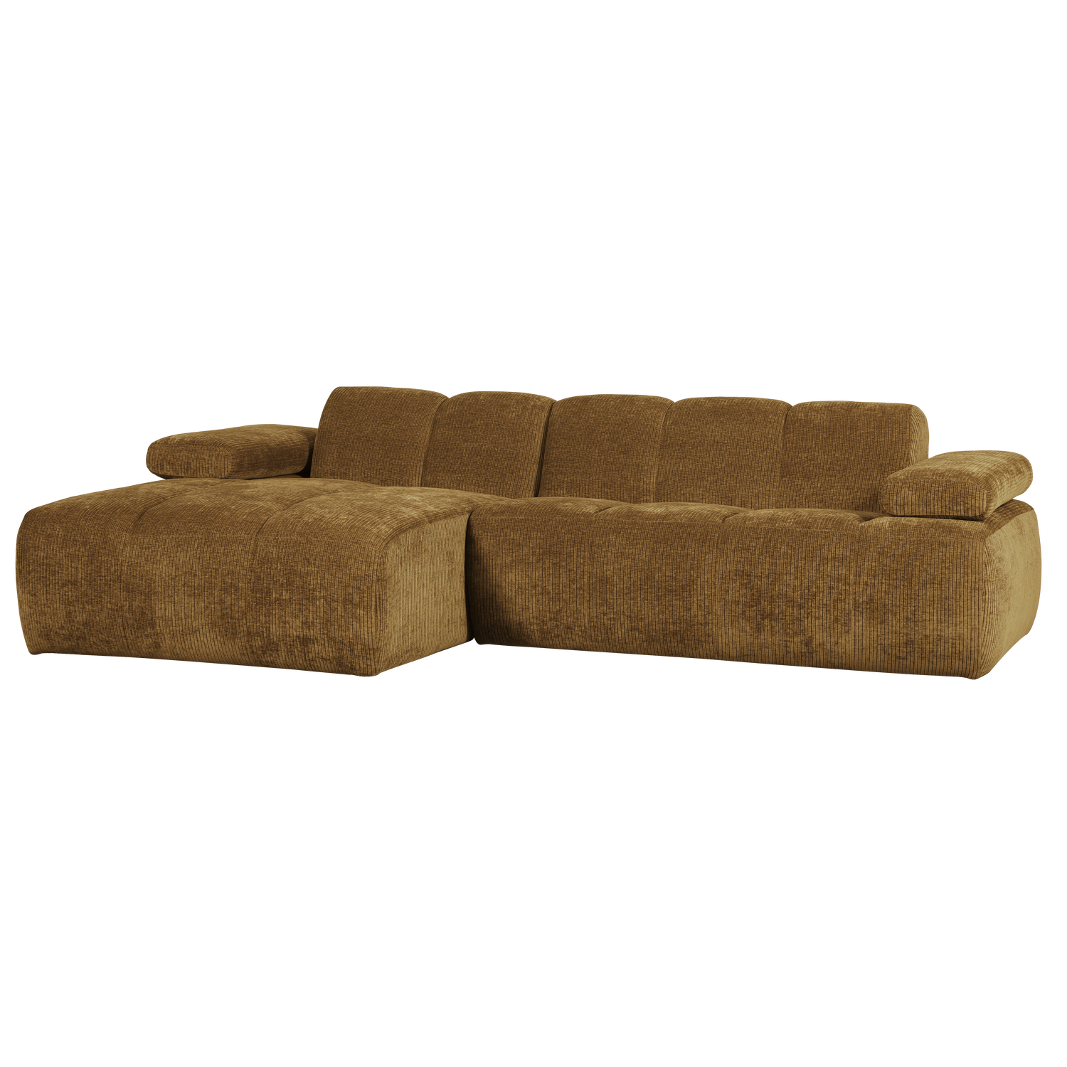 Mojo Chaise Longue Bank Links Ribstof Honinggeel