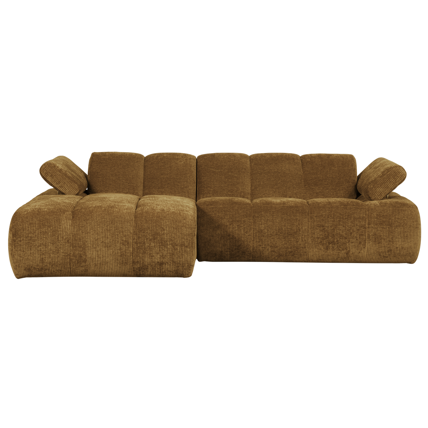Mojo Chaise Longue Bank Links Ribstof Honinggeel