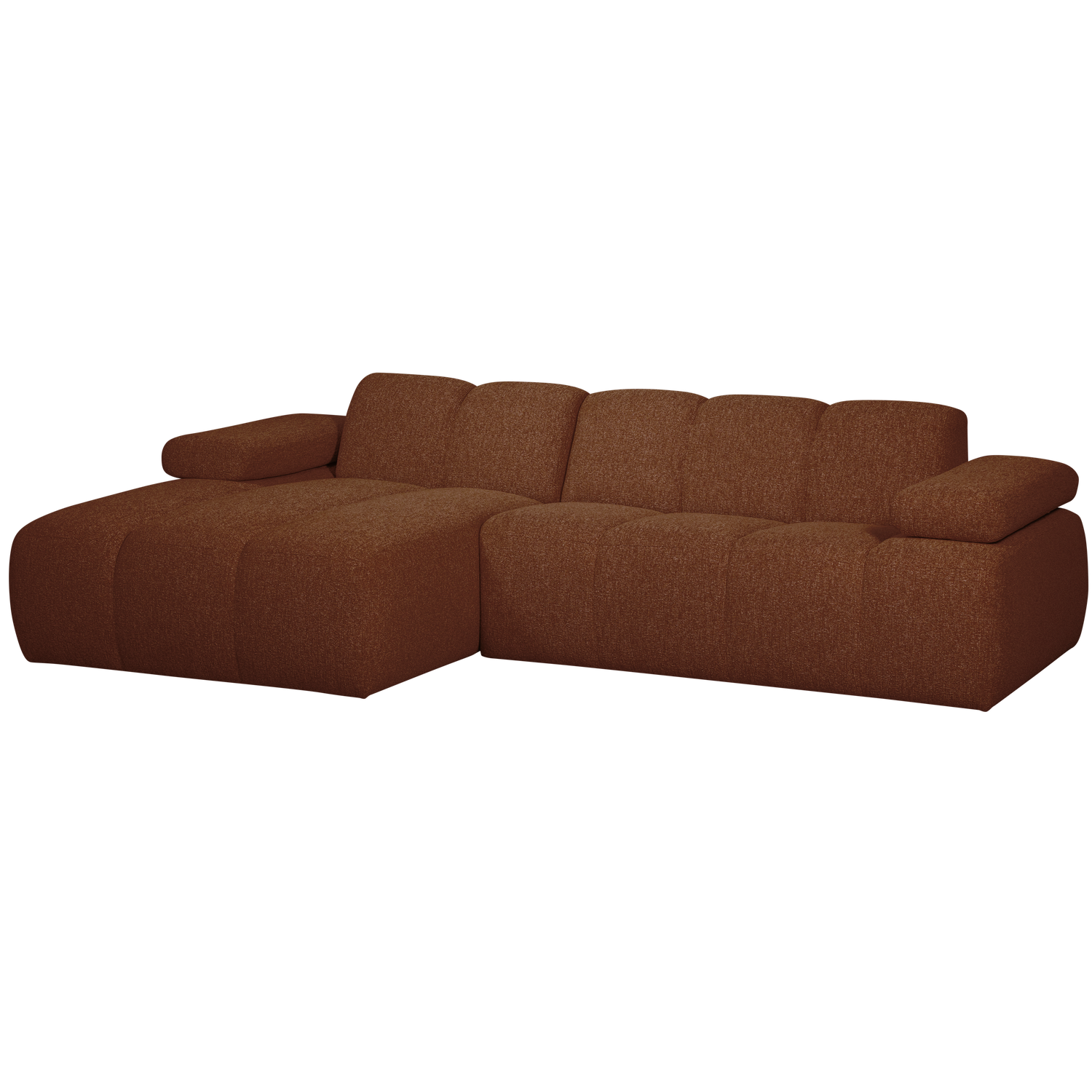 Mojo Chaise Longue Bank Links Boucle Roestbruin Melange