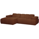 Mojo Chaise Longue Bank Links Boucle Roestbruin Melange