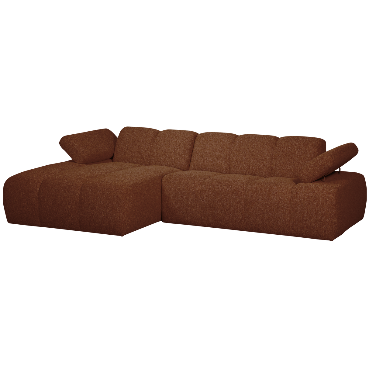 Mojo Chaise Longue Bank Links Boucle Roestbruin Melange