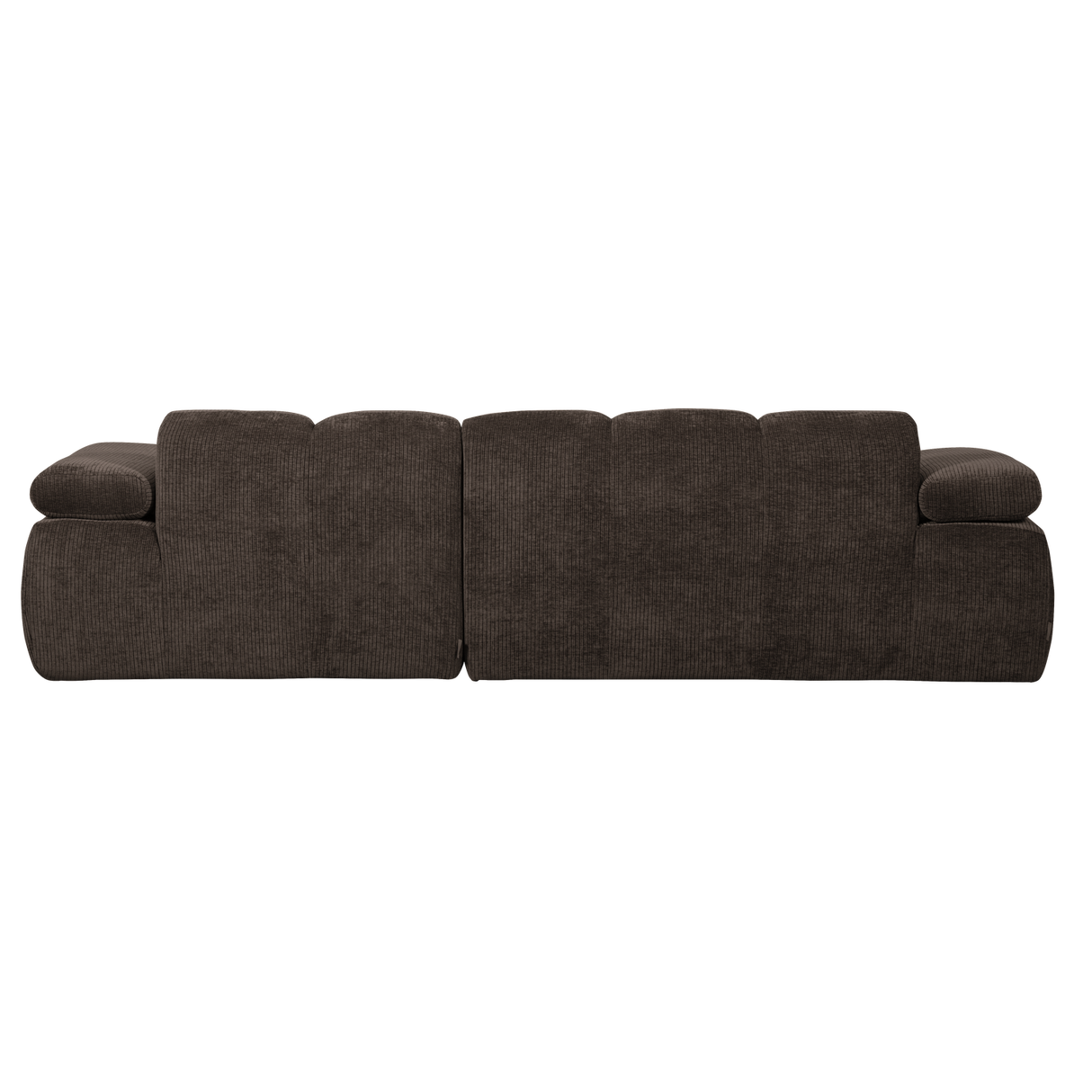 Mojo Chaise Longue Bank Rechts Ribstof Bruin