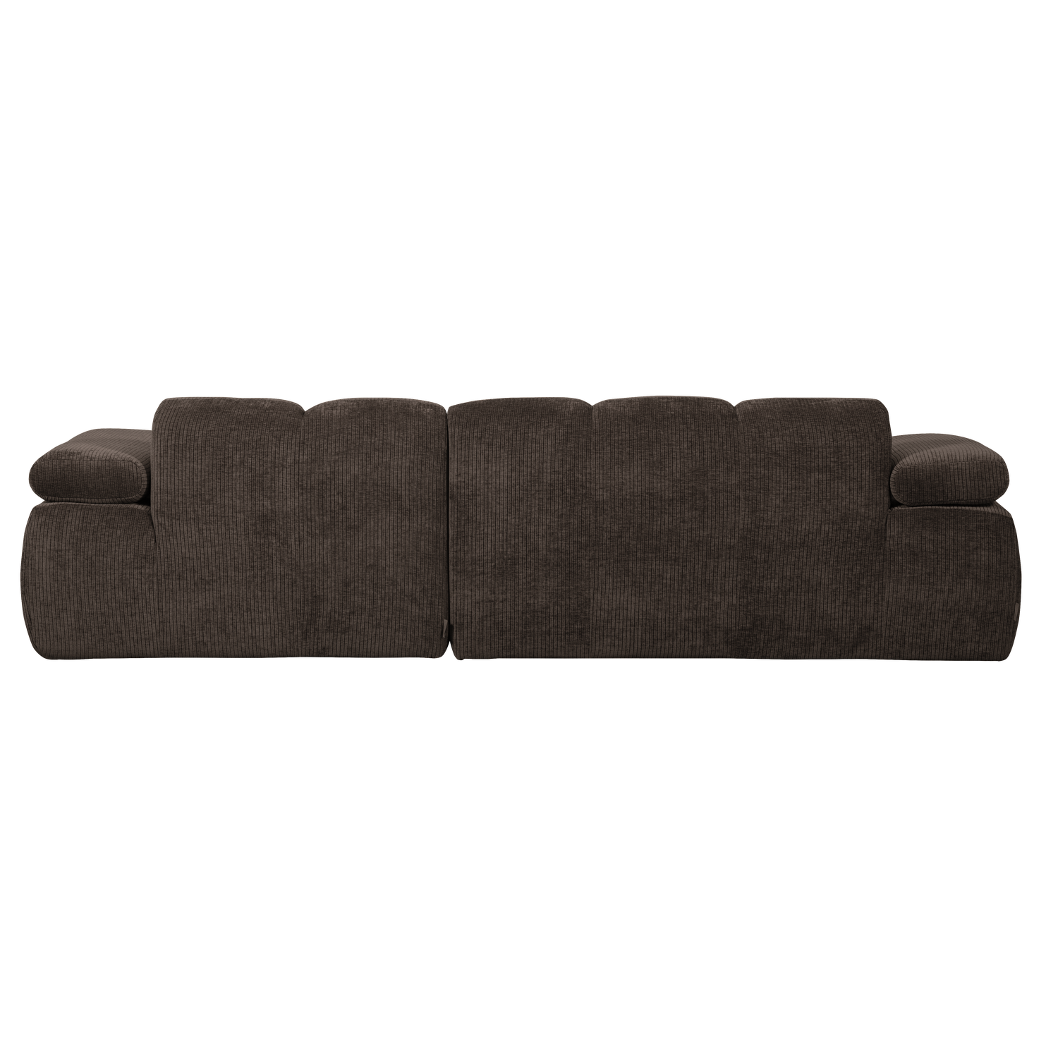 Mojo Chaise Longue Bank Rechts Ribstof Bruin