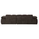 Mojo Chaise Longue Bank Rechts Ribstof Bruin