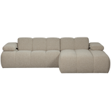 Mojo Chaise Longue Bank Rechts Boucle Beige Melange