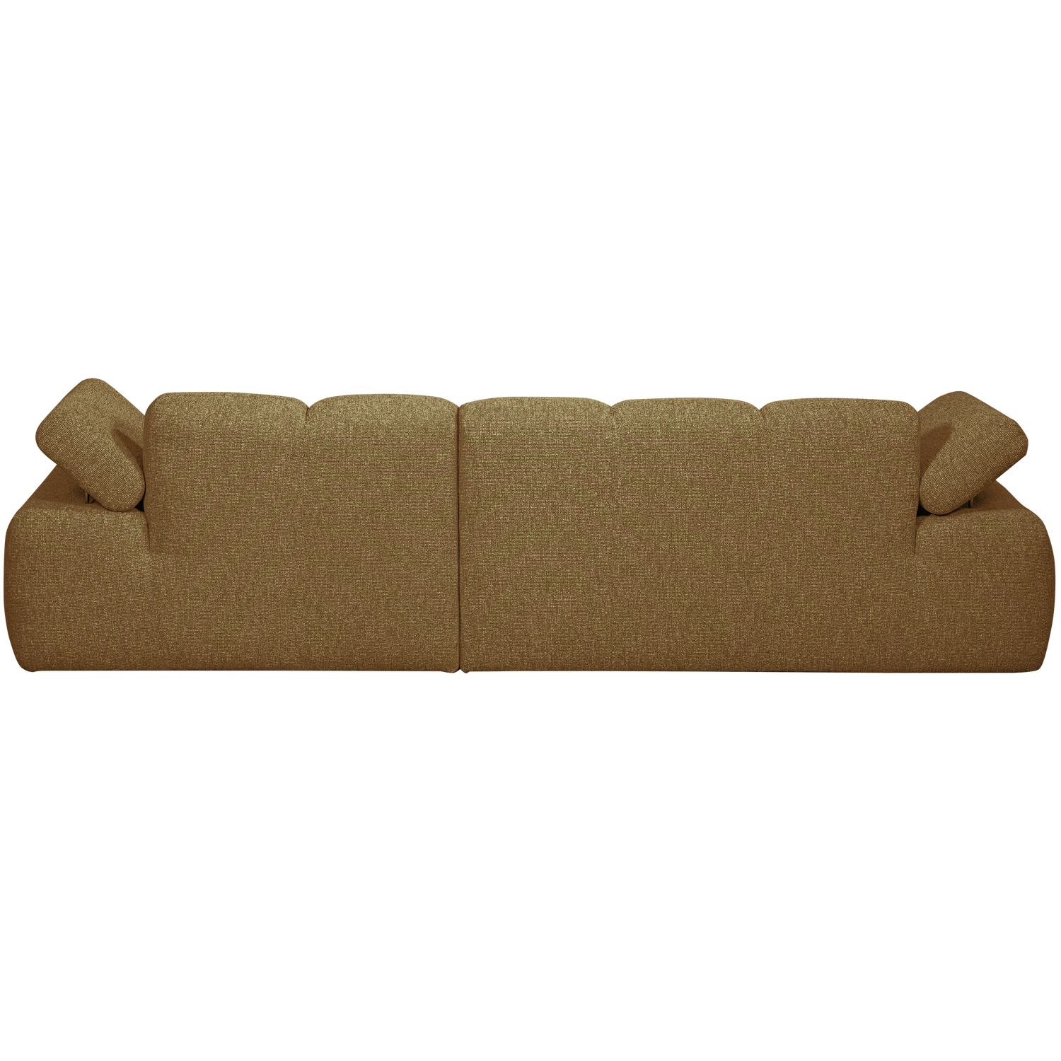 Mojo Chaise Longue Bank Rechts Boucle Geel Bruin Melange