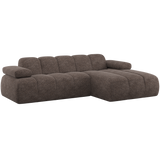 Mojo Chaise Longue Bank Rechts Wollig Bruin