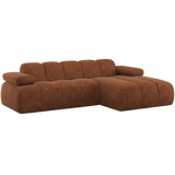 Mojo Chaise Longue Bank Rechts Wollig Roestbruin