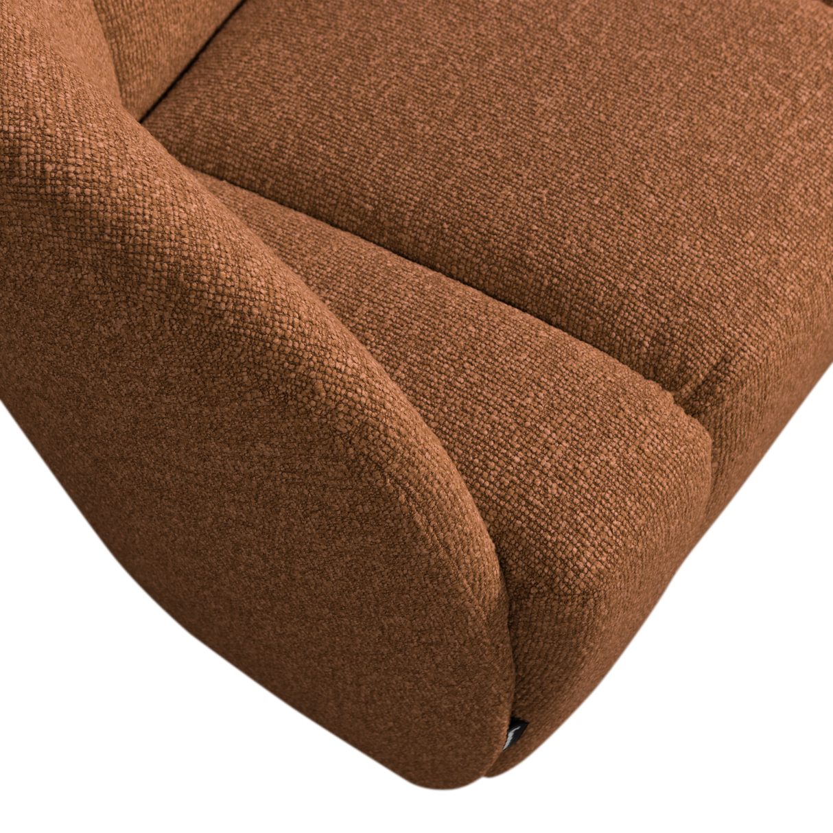 Mojo 2 Zits Bankje Links Boucle Roestbruin Melange