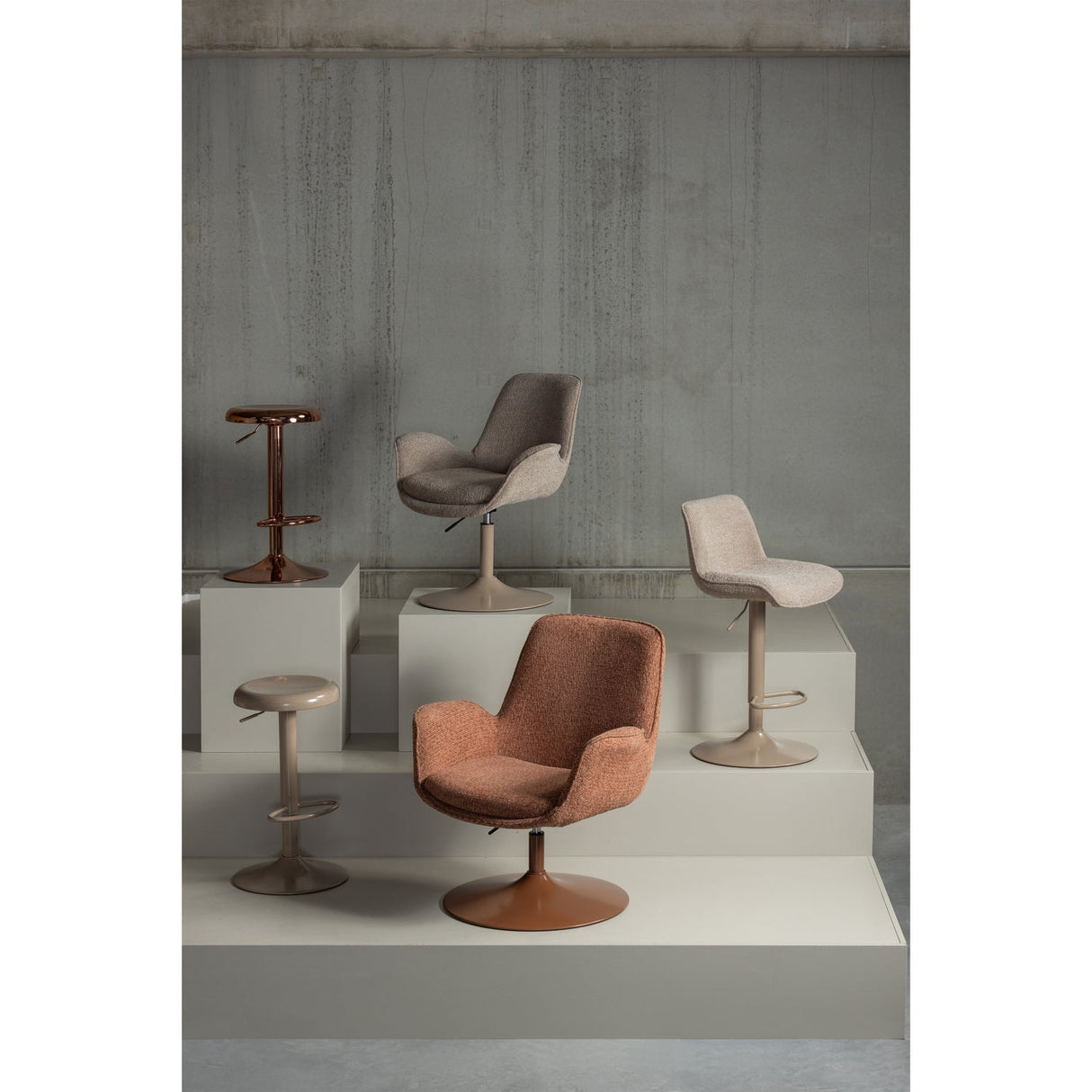 Marten In Hoogte Verstelbare Fauteuil Oranje