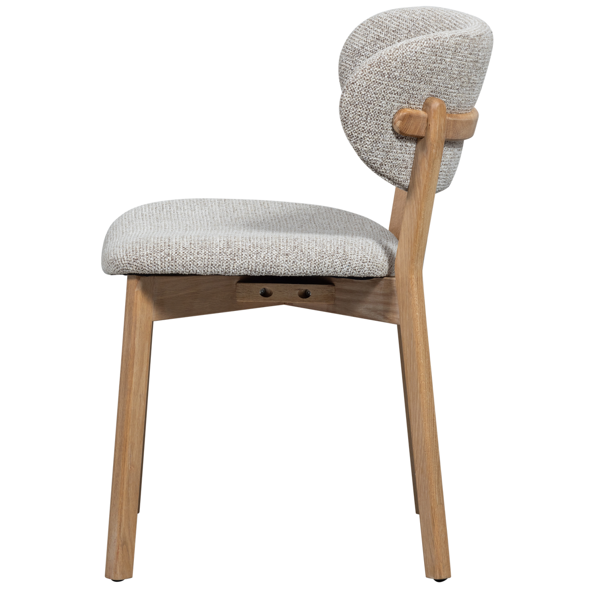 Udar Eetkamerstoel Naturel Met Houten Frame Naturel