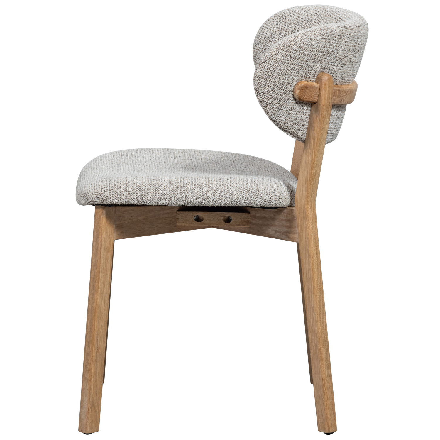 Udar Eetkamerstoel Naturel Met Houten Frame Naturel
