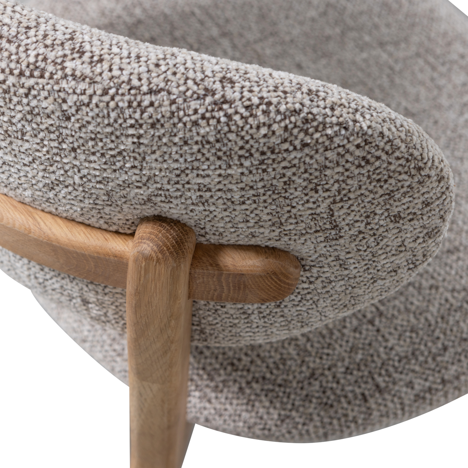 Udar Eetkamerstoel Naturel Met Houten Frame Naturel