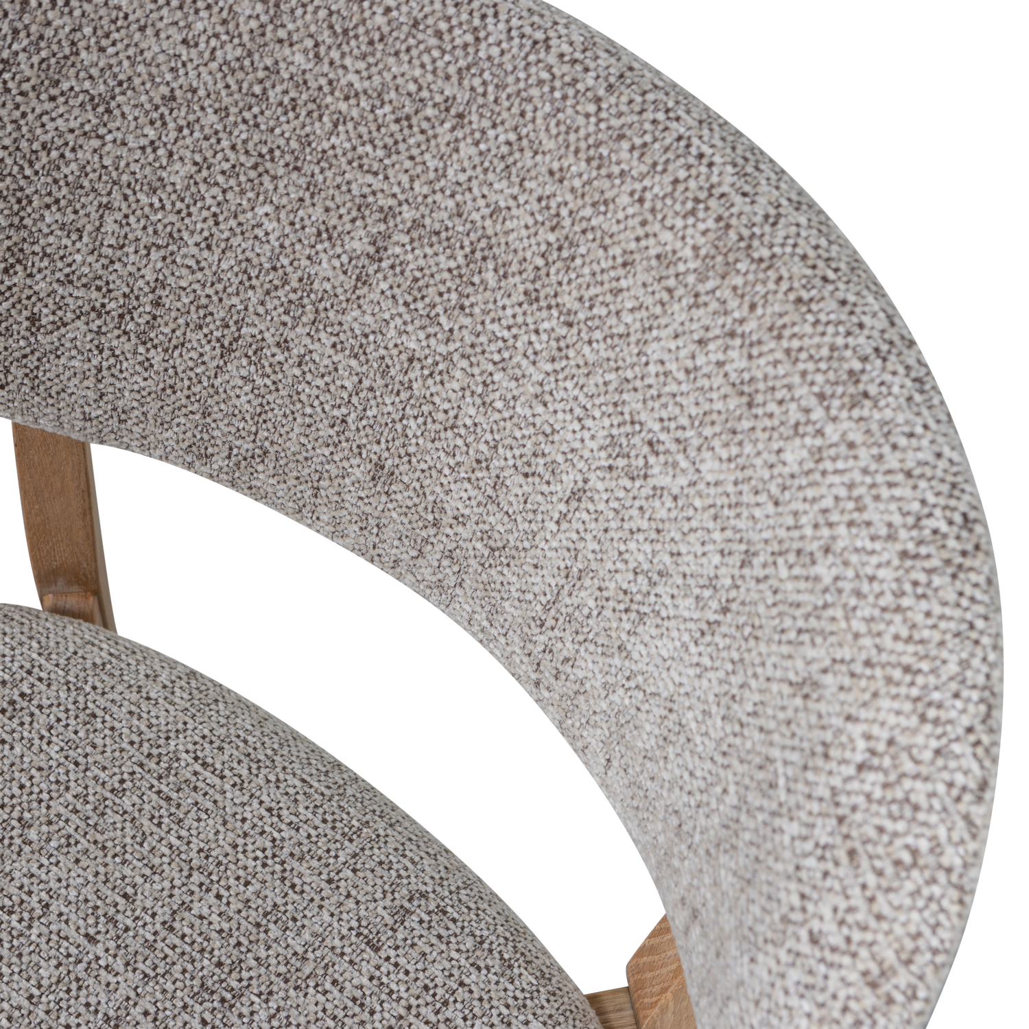 Udar Eetkamerstoel Naturel Met Houten Frame Naturel