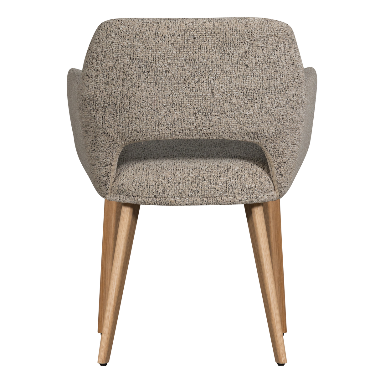 Murat Eetkamerstoel Naturel Met Houten Poot Naturel