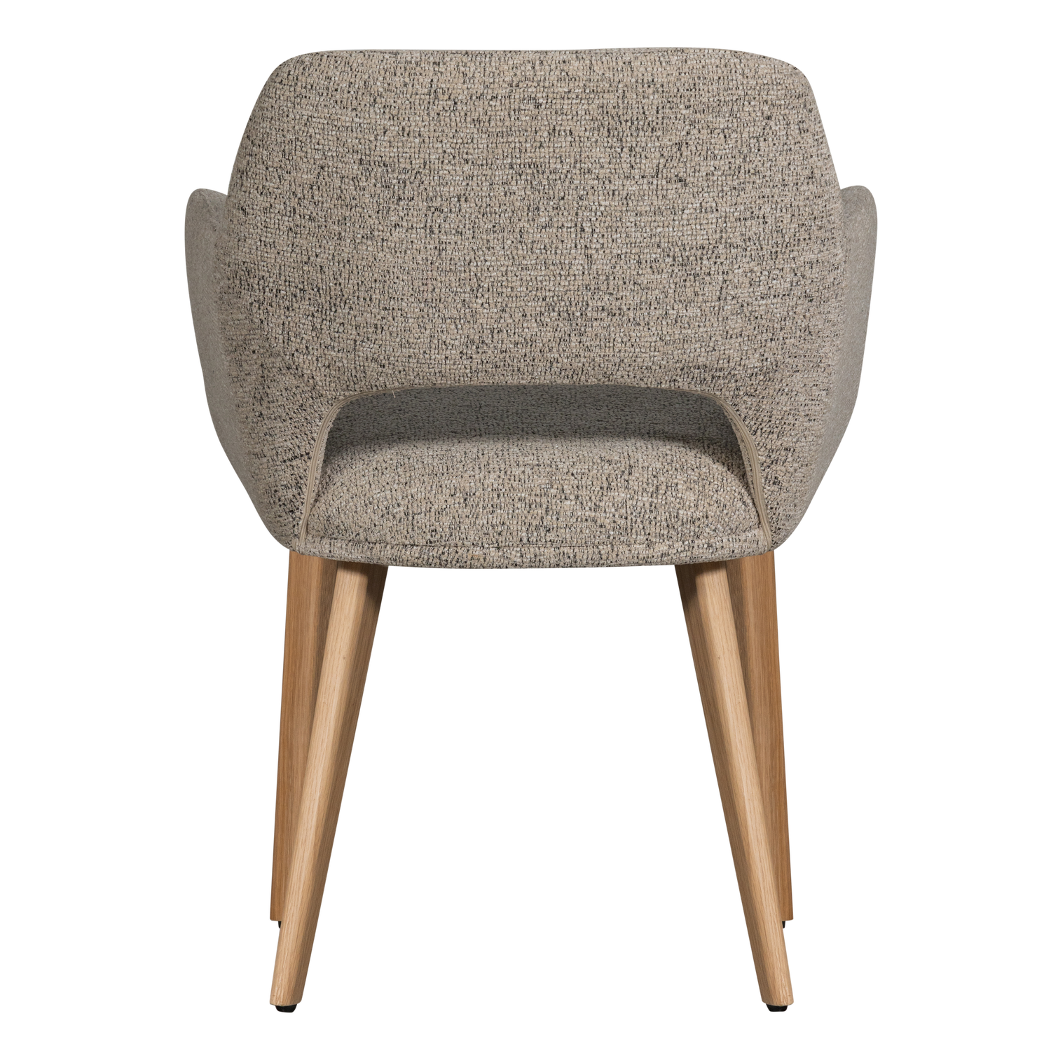 Murat Eetkamerstoel Naturel Met Houten Poot Naturel