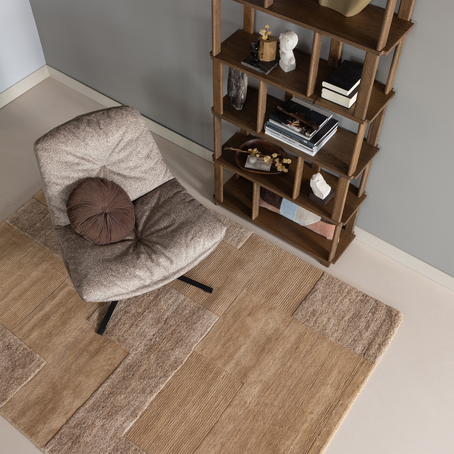 Riss Boekenkast Eikenhout Naturel 186x90 Cm