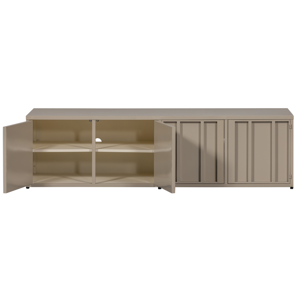 Level Tv Meubel Metaal Zand 44 X160 Cm