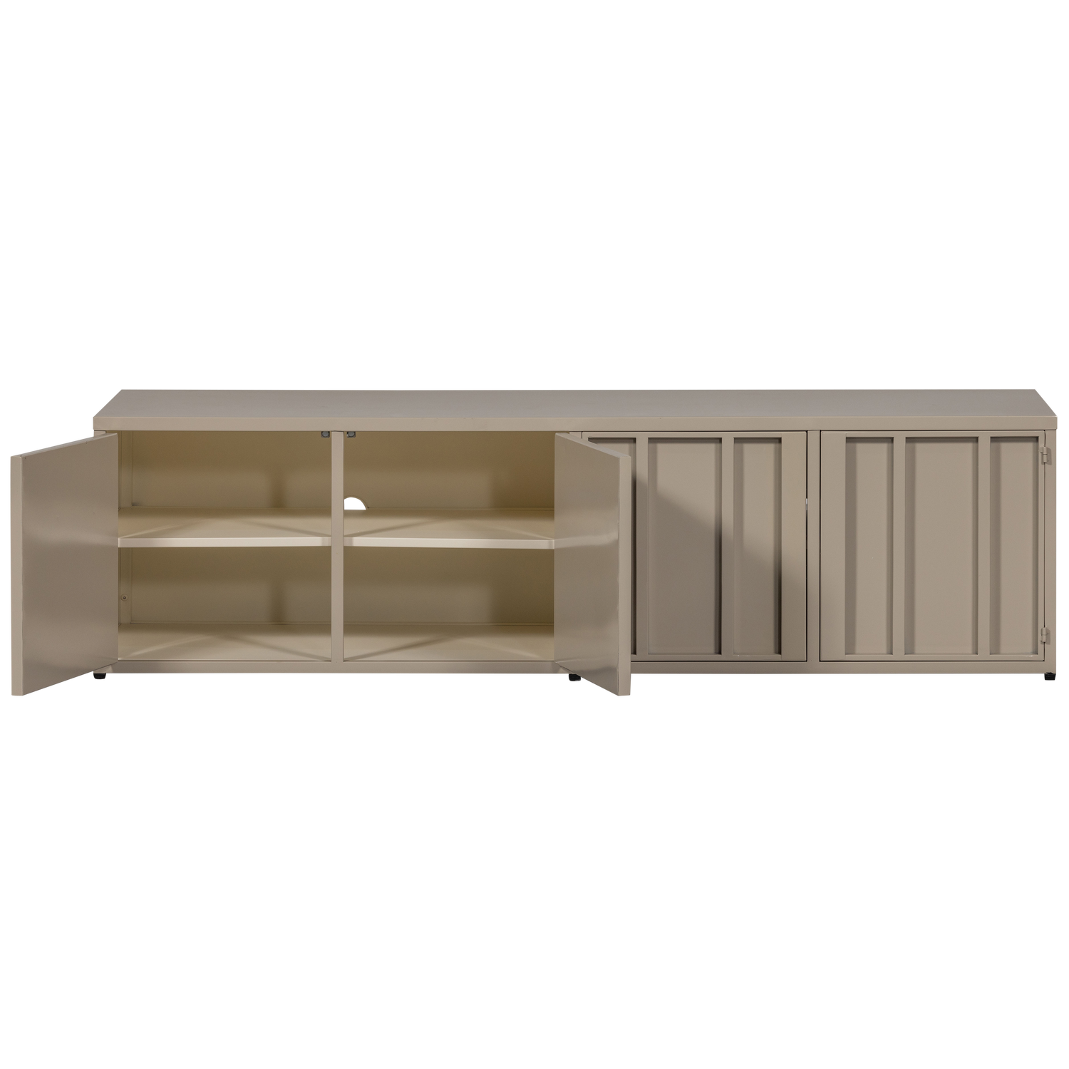 Level Tv Meubel Metaal Zand 44 X160 Cm
