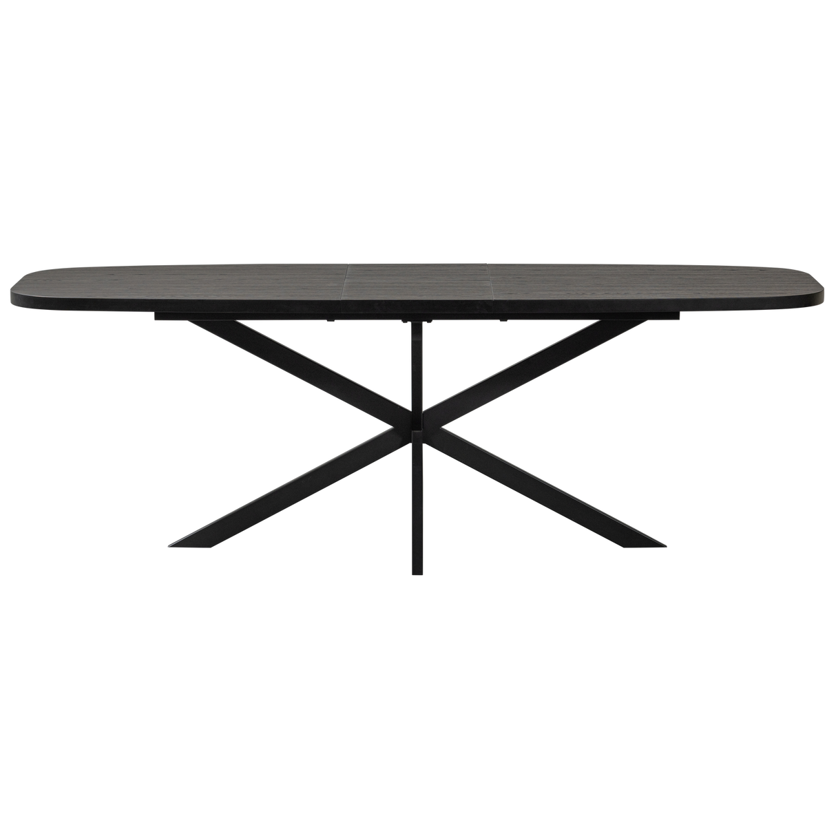 Arros Eettafel Uitschuifbaar 180 220 X90 Cm Mdf Zwart