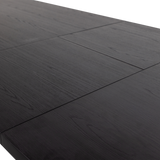 Arros Eettafel Uitschuifbaar 180 220 X90 Cm Mdf Zwart