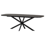 Arros Eettafel Uitschuifbaar 180 220 X90 Cm Mdf Zwart