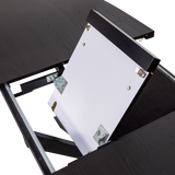 Arros Eettafel Uitschuifbaar 180 220 X90 Cm Mdf Zwart