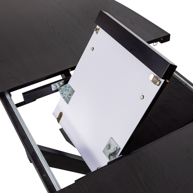 Arros Eettafel Uitschuifbaar 180 220 X90 Cm Mdf Zwart