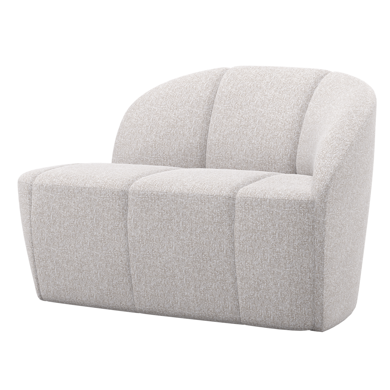 Mojo 2 Zits Bankje Rechts Boucle Ecru Melange