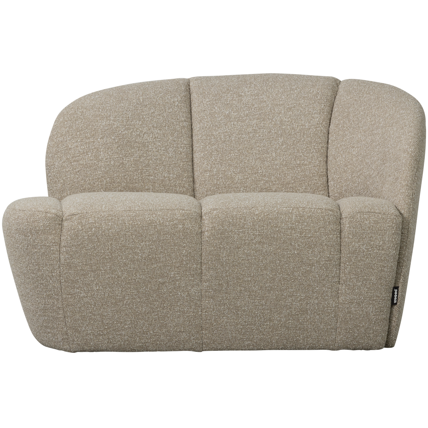 Mojo 2 Zits Bankje Rechts Boucle Beige Melange