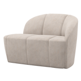 Mojo 2 Zits Bankje Rechts Ribstof Ecru