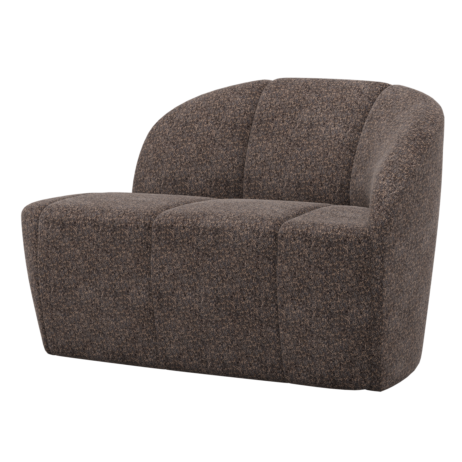 Mojo 2 Zits Bankje Rechts Wollig Bruin