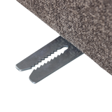 Mojo Eetbankje 84 Cm Met Rugleuning Boucle Bruin Melange