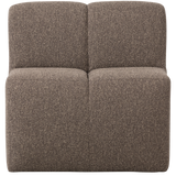Mojo Eetbankje 84 Cm Met Rugleuning Boucle Bruin Melange