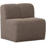 Mojo Eetbankje 84 Cm Met Rugleuning Boucle Bruin Melange