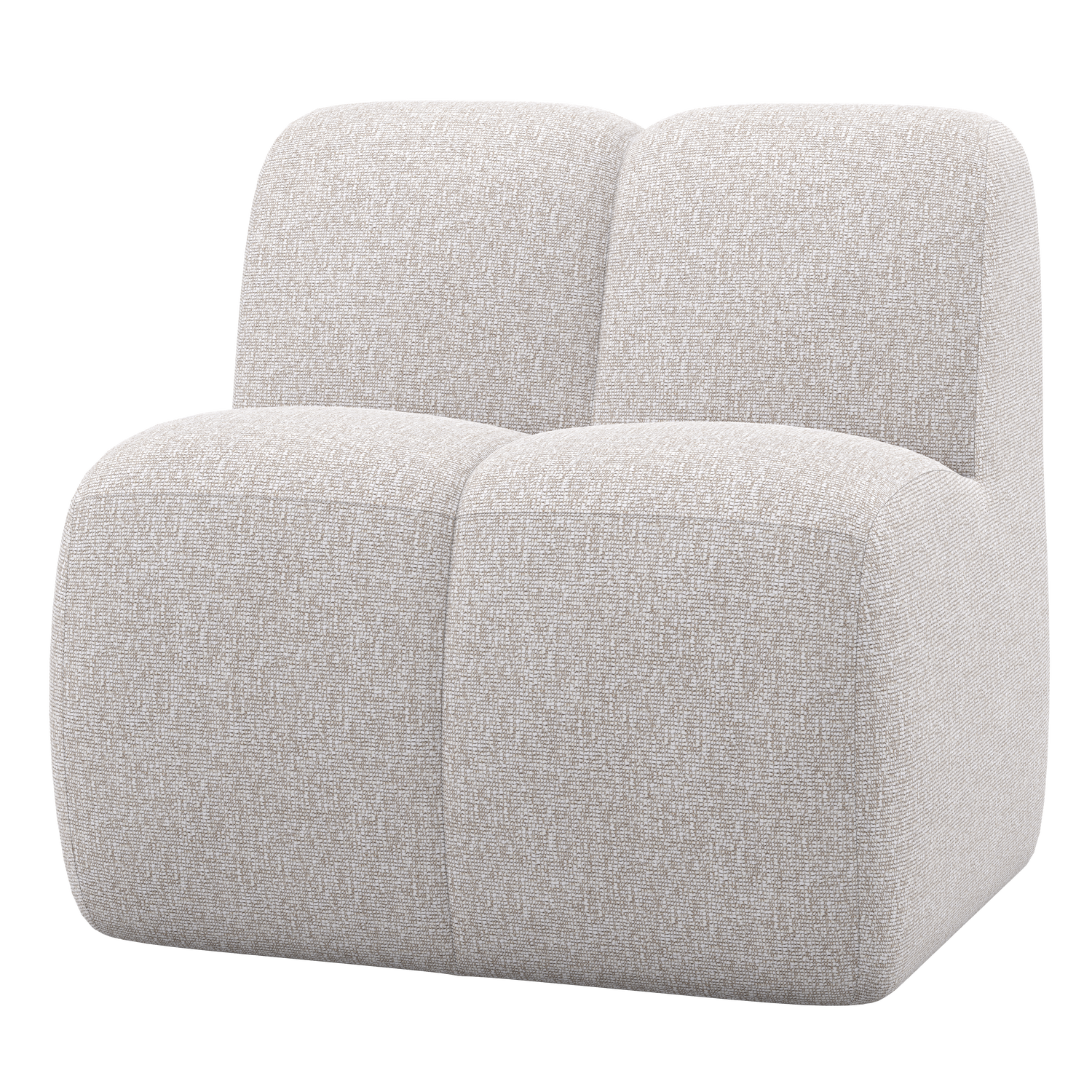 Mojo Eetbankje 84 Cm Met Rugleuning Boucle Ecru Melange