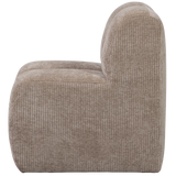 Mojo Eetbankje 84 Cm Met Rugleuning Ribstof Donkerzand