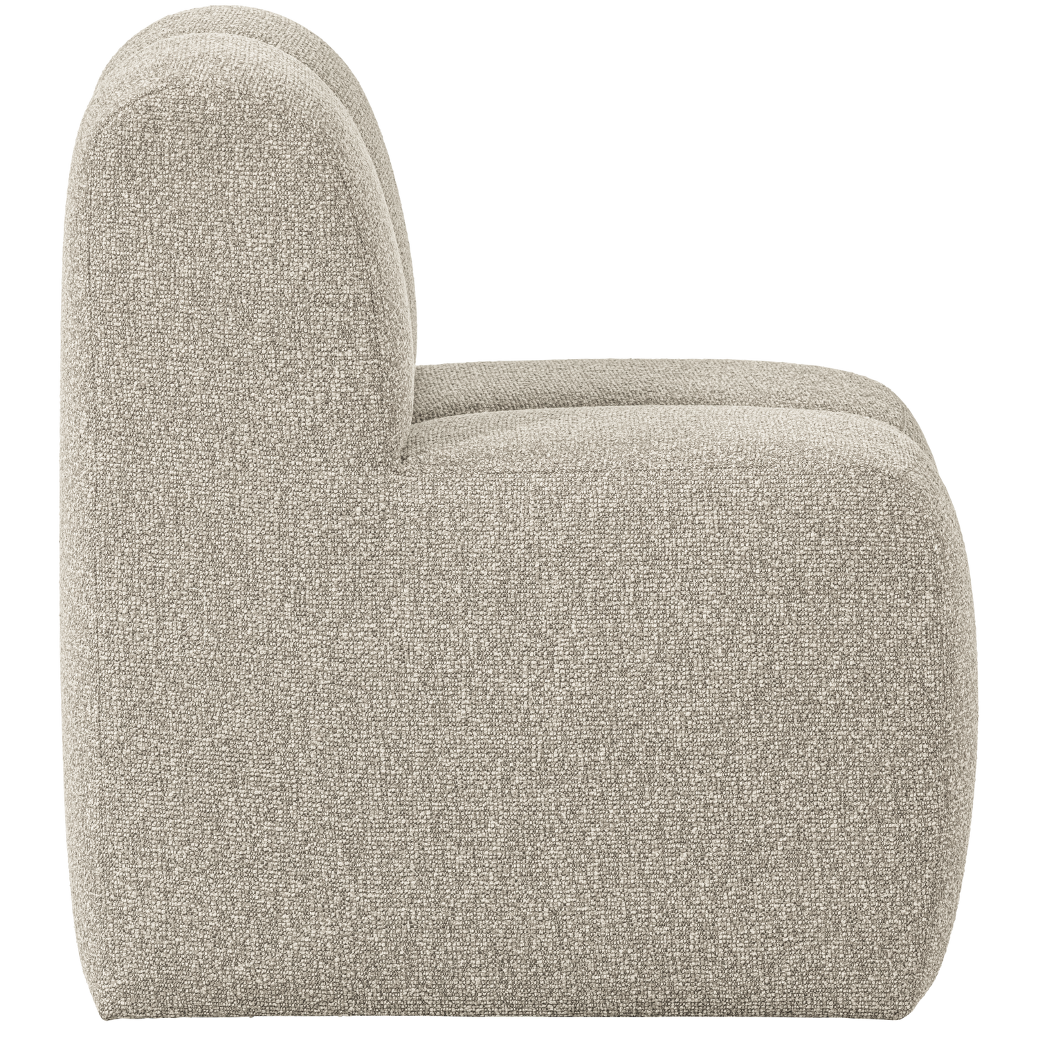 Mojo Eetbankje 84 Cm Met Rugleuning Boucle Beige Melange