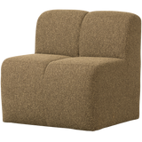 Mojo Eetbankje 84 Cm Met Rugleuning Boucle Geel/Bruin Melange