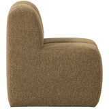 Mojo Eetbankje 84 Cm Met Rugleuning Boucle Geel/Bruin Melange