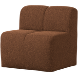 Mojo Eetbankje 84 Cm Met Rugleuning Boucle Roestbruin Melange