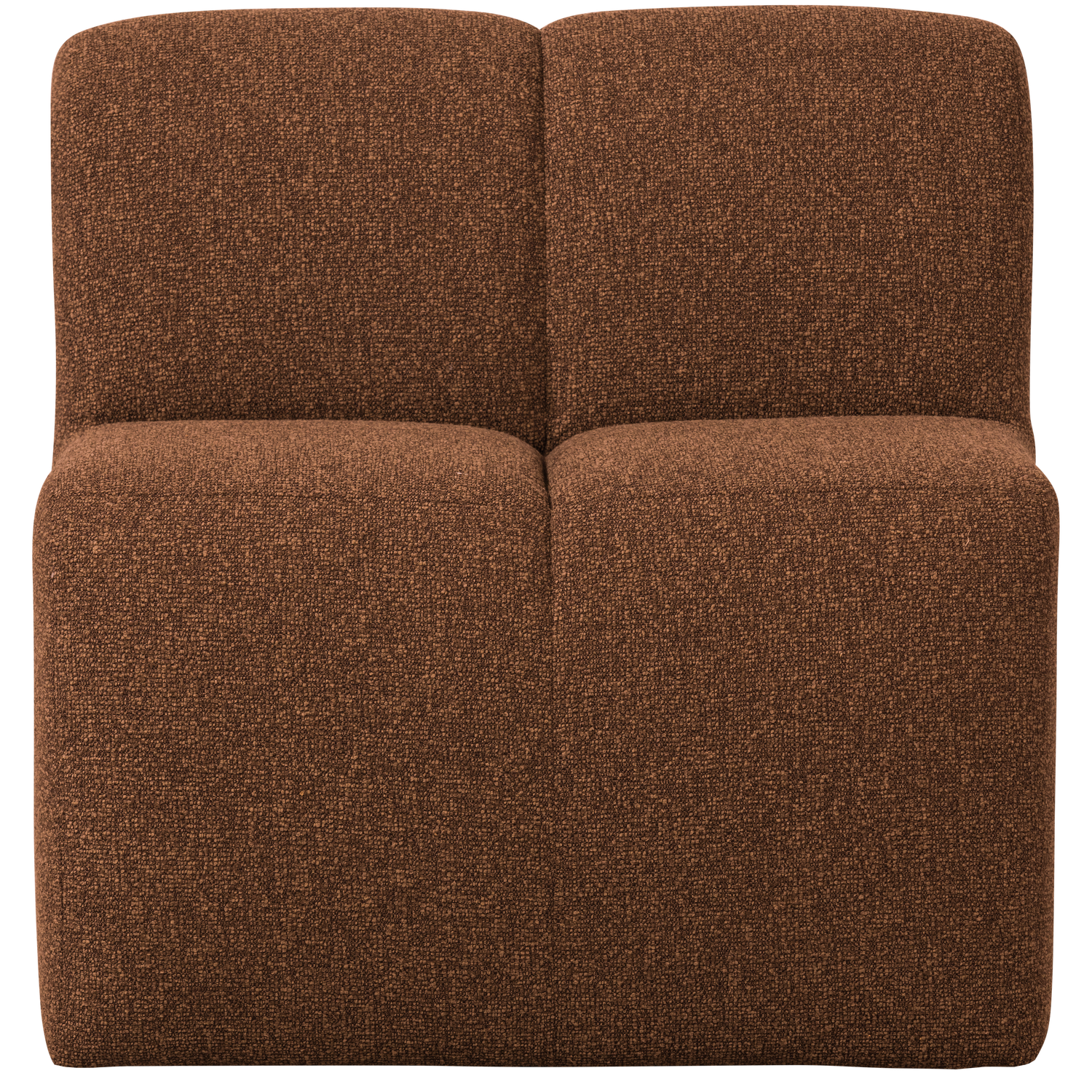 Mojo Eetbankje 84 Cm Met Rugleuning Boucle Roestbruin Melange