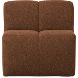 Mojo Eetbankje 84 Cm Met Rugleuning Boucle Roestbruin Melange