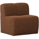 Mojo Eetbankje 84 Cm Met Rugleuning Boucle Roestbruin Melange