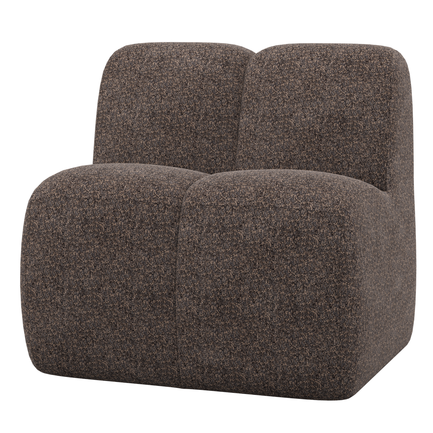 Mojo Eetbankje 84 Cm Met Rugleuning Wollig Bruin