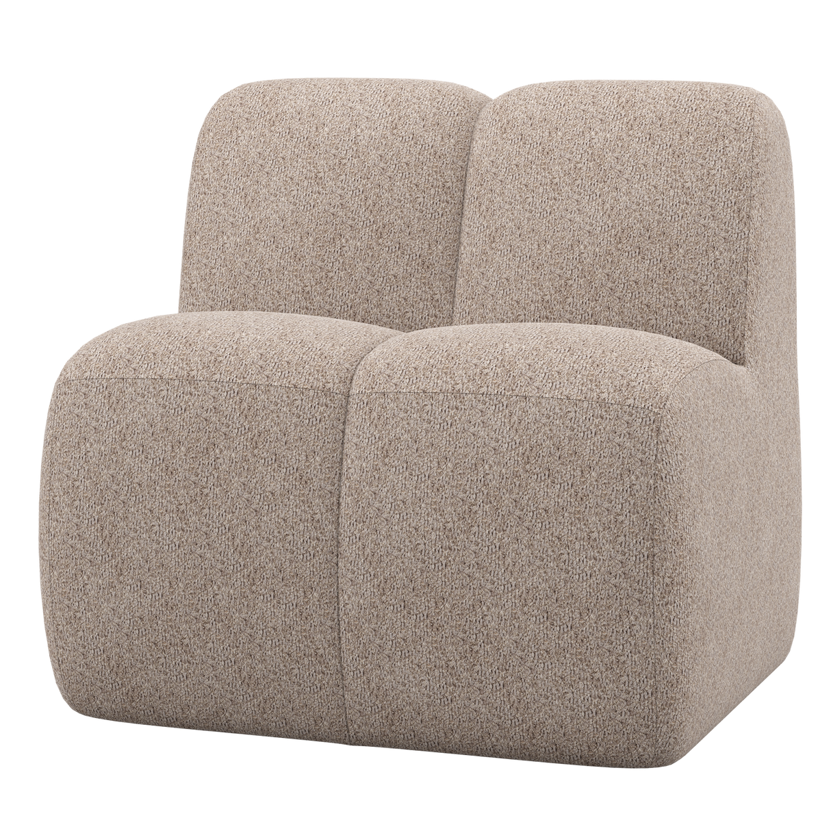Mojo Eetbankje 84 Cm Met Rugleuning Wollig Donkerzand