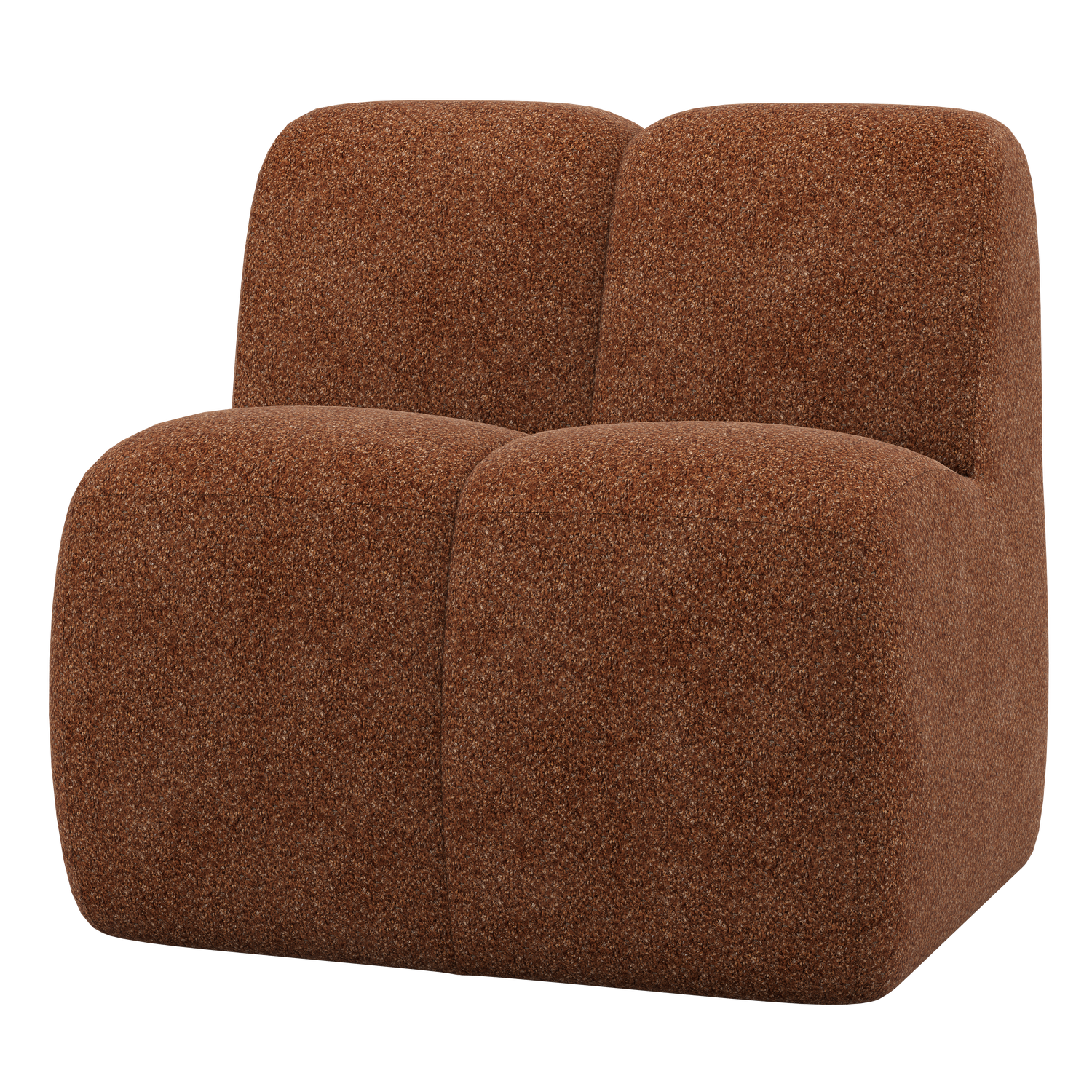 Mojo Eetbankje 84 Cm Met Rugleuning Wollig Roestbruin