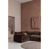 Baggy Hoekelement 3 D Chenille Donkerbruin